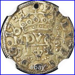 Mexico 1/2 Real Mo J 1723, Philip V, Presentation Issue. NGC Certified. KM# 24