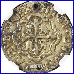 Mexico 1/2 Real Mo J 1723, Philip V, Presentation Issue. NGC Certified. KM# 24