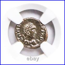 NGC AU Roman AE4 of Arcadius NGC Ancients Certified ALMOST UNCIRCULATED Roman
