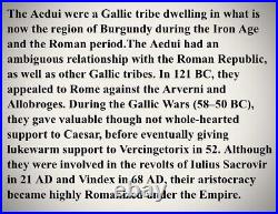 NGC Celtic Aedui Tribe Certified Ancient Silver Coin 1st Century BC Gaul Genuine