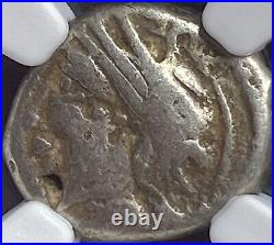 NGC Celtic Aedui Tribe Certified Ancient Silver Coin 1st Century BC Gaul Genuine