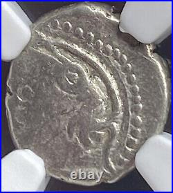 NGC Celtic Sequani Tribe Coin 57BC-50BC Certified Gaul Genuine Ancient Silver