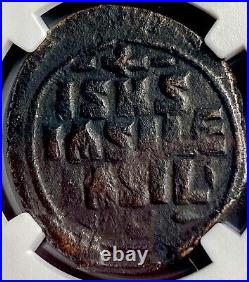 NGC Certified Ancient Byzantine Empire Coin 1042-1060 AD Jesus Christ Follis