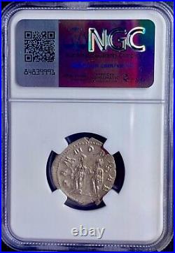 NGC Certified Ancient Roman Coin Emperor Trajan Decius 249-251AD Silver Denarius