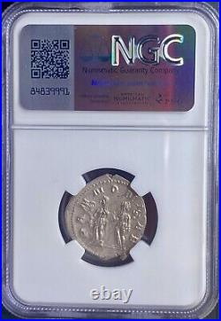 NGC Certified Ancient Roman Coin Emperor Trajan Decius 249-251AD Silver Denarius