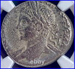 NGC Certified Emperor Elagabalus 218-222 AD Tetradrachm Coin Roman Eagle Genuine