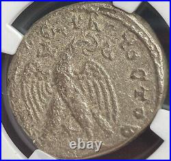 NGC Certified Emperor Elagabalus 218-222 AD Tetradrachm Coin Roman Eagle Genuine