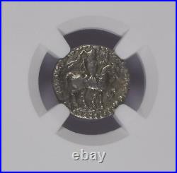 NGC INDO-SCYTHIANS Azes I/II c. 58BC Silver AR Drachm NGC Ancients Certified HG