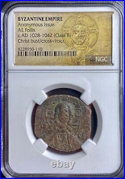 NGC Jesus Christ King of Kings Byzantine Certified Ancient Coin 1028-1042 AD