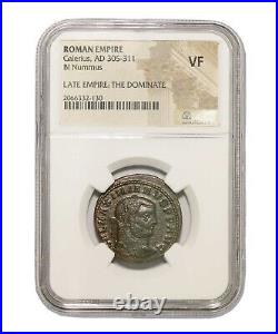 NGC VF AE1 / Follis of Galerius AD305-311 NGC Ancients Certified Roman Coin