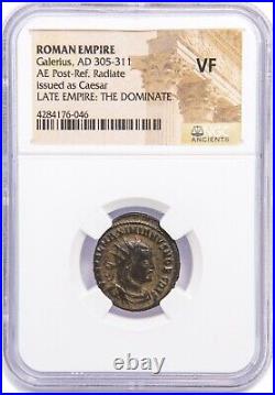 NGC VF Antoninianus of Galerius AD305-311 NGC Ancients Certified Roman Coin