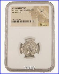 NGC (VF) Roman AR Denarius Severus Alexander AD222 -235 NGC Certified Ancient