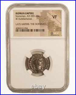 NGC VF Roman Billon ANT of Numerian CE 283 -284 NGC Ancients Certified VERY FINE