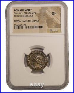 NGC XF Aurelian AD270 -275 Aurelianianus / Antoninianus NGC Ancients Certified