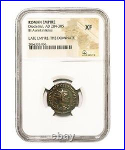 NGC XF Diocletian AD284-305 Aurelianianus / Antoninianus NGC Ancients Certified