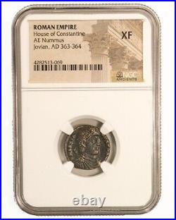 NGC (XF) Roman AE of Jovian (AD363 -364) EXTREMELY FINE NGC Ancients Certified