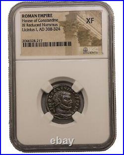 NGC XF Roman AE of Licinius I AD 308 324 EXTREMELY FINE -NGC Certified Ancient