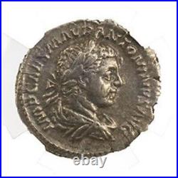 NGC (XF) Roman AR Denarius Elagabalus AD 218 222 NGC Certified Ancient