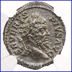 NGC (XF) Roman AR Denarius Septimius Severus AD193 211 NGC Certified Ancient