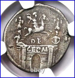 Nero Claudius Drusus AR Denarius Silver Coin 41-50 AD Certified NGC VF Rare