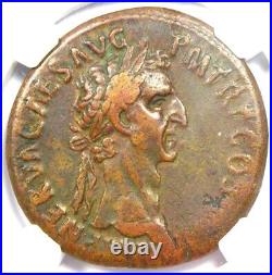 Nerva AE Sestertius Coin 96-98 AD Certified NGC Choice VF 5/5 Surfaces