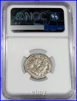 PHILIP I. NGC Certified AU! Securitas ORBIS. Ancient ROMAN Double Denarius Coin