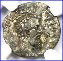 Pertinax AR Denarius Silver Roman Coin 193 AD. Certified NGC VF Rare