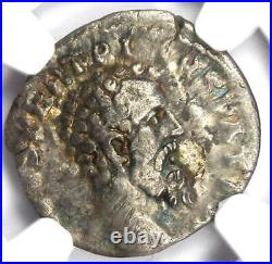 Pertinax AR Denarius Silver Roman Coin 193 AD. Certified NGC VF Rare