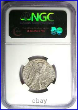 Phoenicia Tyre AR Shekel Bible Coin Melkart Eagle 117 BC Certified NGC XF (EF)