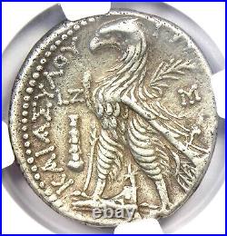 Phoenicia Tyre AR Shekel Bible Coin Melkart Eagle 120 BC Certified NGC XF (EF)