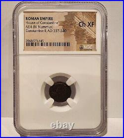ROMAN EMPIRE CONSTANTINE II AD 337-340 Caesar BI Nummus NGC Certified CH XF Coin