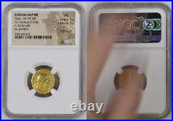 Roman Empire Emperor Nero (54-68) Gold Aureus Rome NGC certified 69381