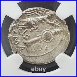 Roman Republic AR Victoriatus Silver Coin 211-208 BC Certified NGC MS BU UNC