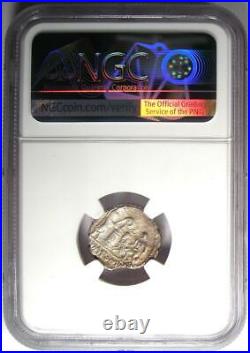 Roman Republic L. Pomponius Molo AR Denarius Coin 97 BC Certified NGC XF