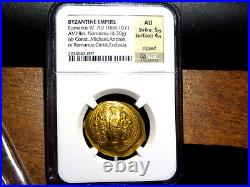Romanus IV AV Gold Nomisma Christ Coin 1068-1071 AD Certified NGC AU R1