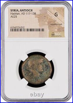 Syria Antioch HADRIAN AD 117-138 Certified NGC G Ancient Coin