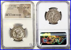 TREBONIANUS GALLUS. NGC Certified Choice VF Tetradrachm. Eagle Roman Empire Coin