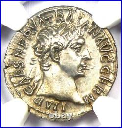 Trajan AR Denarius Silver Roman Empire Coin 98-117 AD Certified NGC MS (UNC)