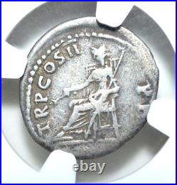 Trajan, Ad 98-117, Ar Denarius, Ngc Certified, -131