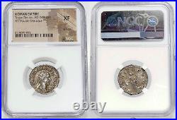 Trajan Decius. VBERITAS AVG. NGC Certified XF. Roman Empire Double Denarius Coin