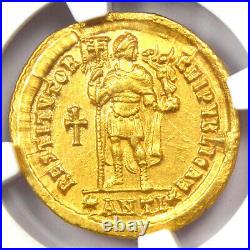 Valens AV Solidus Gold Roman Coin 364-378 AD Certified NGC Choice AU Rare