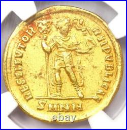 Valens AV Solidus Gold Roman Coin 364-378 AD Certified NGC Choice XF (EF)