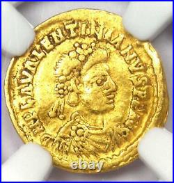 Valentinian III AV Tremissis Gold Roman Coin 425-455 AD Certified NGC VF