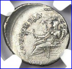 Vespasian AR Denarius Silver Roman Coin 69-79 AD. Certified NGC Choice VF