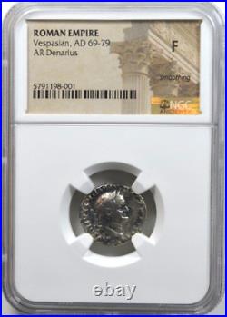 Vespasian, Ad 69-70, Ar Denarius, Ngc Certified, -125