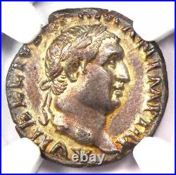 Vitellius AR Denarius Ancient Roman Coin 69 AD Certified NGC Choice XF (EF)