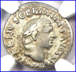 Vitellius AR Denarius Dolphin Ancient Roman Coin 69 AD Certified NGC VF